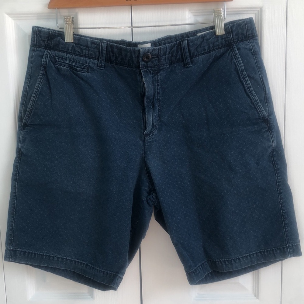 GAP Men's Shorts In Indigo Dot Size 34